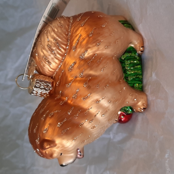 Chow Chow Dog Pet Animal Old World Christmas Glass Ornament Retired Rare NWT - Picture 2 of 5